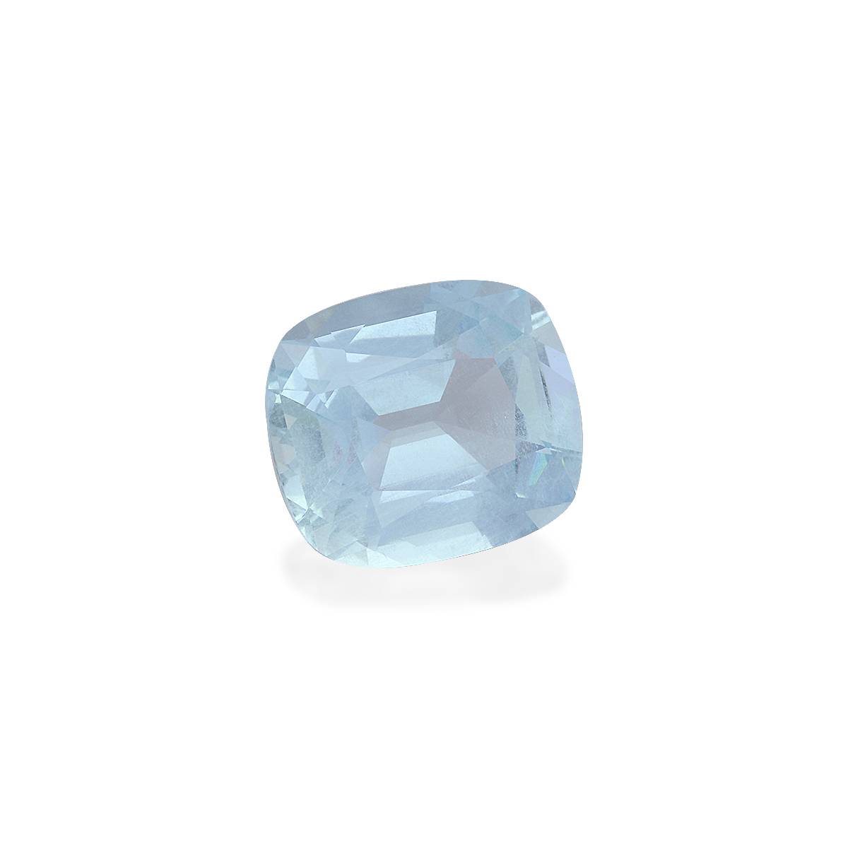 sky blue aquamarine, 9.61ct cushion cut — view 3