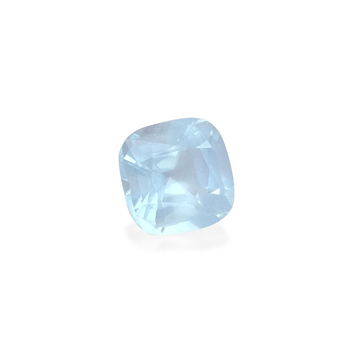 blue aquamarine, 8.81ct cushion cut — view 3