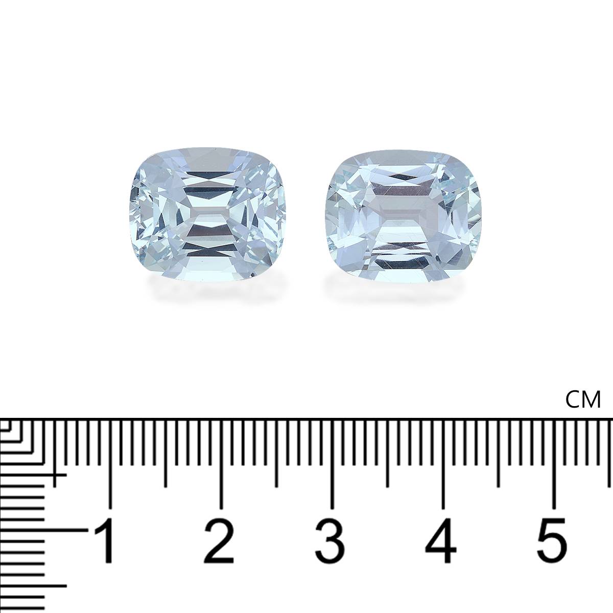 sky blue aquamarine, 18.55ct cushion cut — view 4