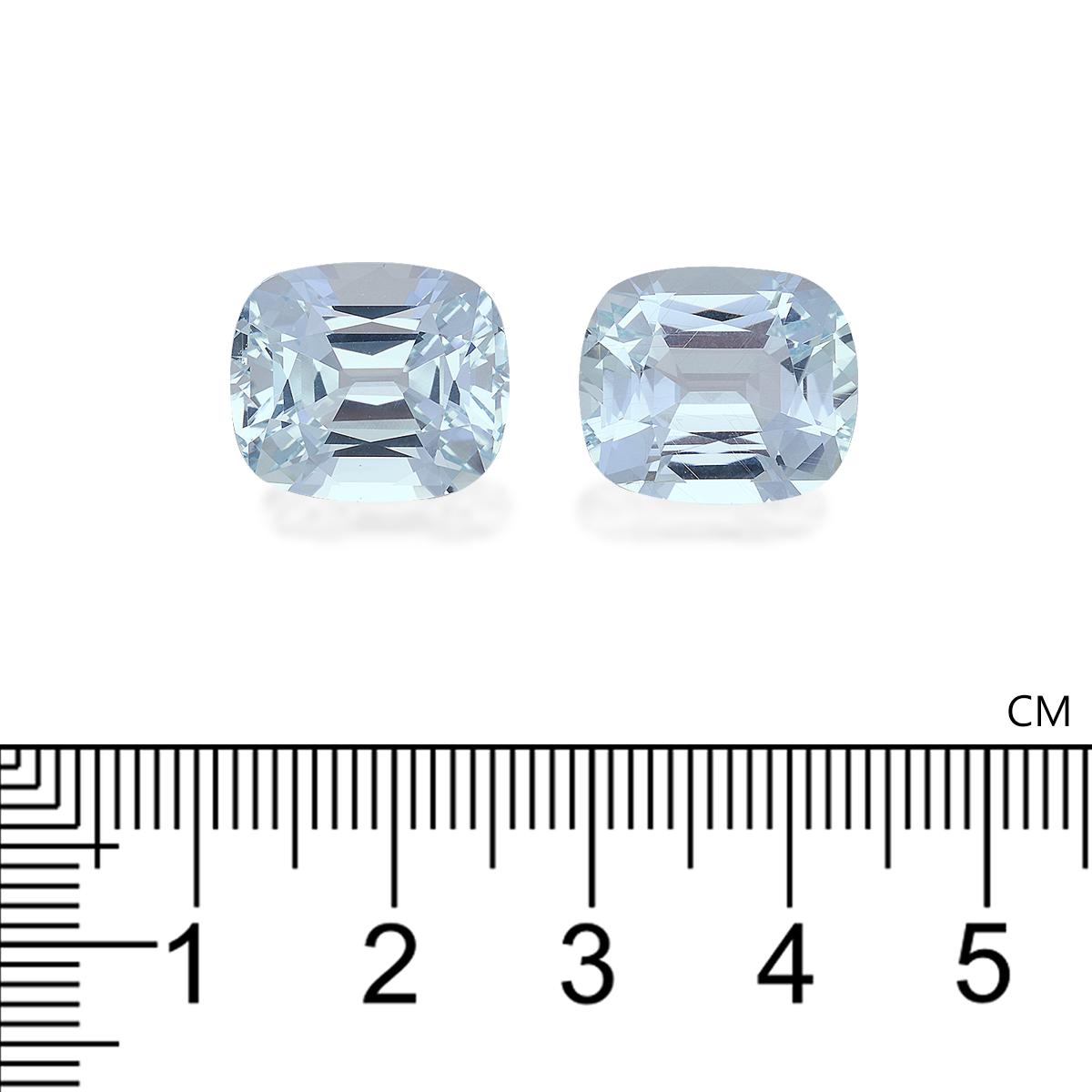 sky blue aquamarine, 18.55ct cushion cut — view 4