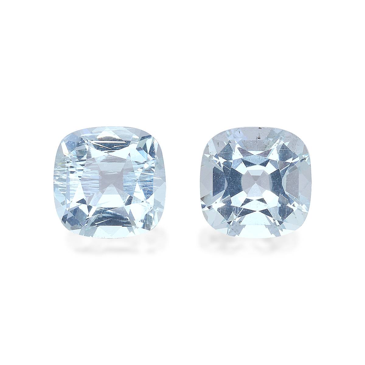 sky blue aquamarine, 6.25ct cushion cut — main view
