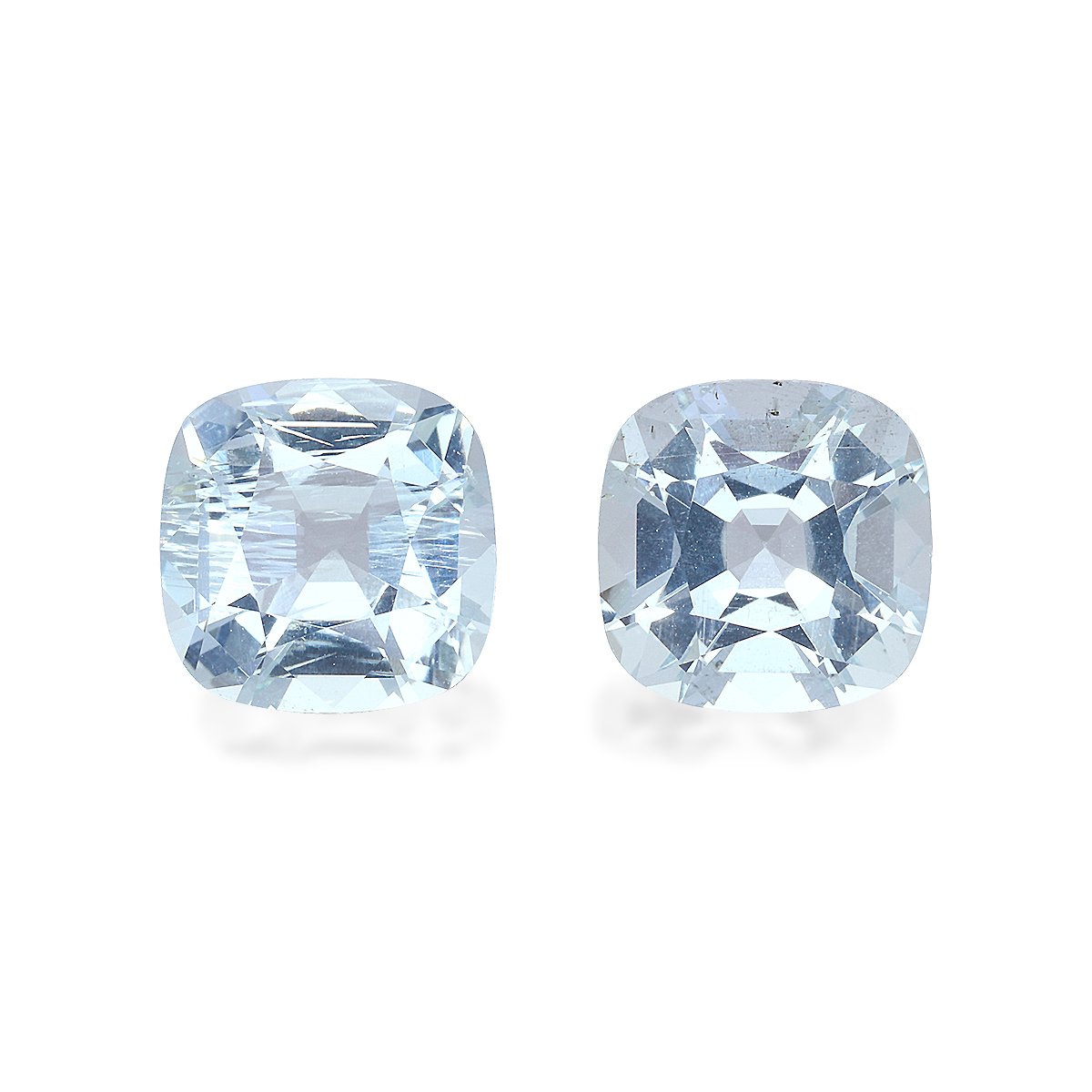 sky blue aquamarine, 6.25ct cushion cut — main view