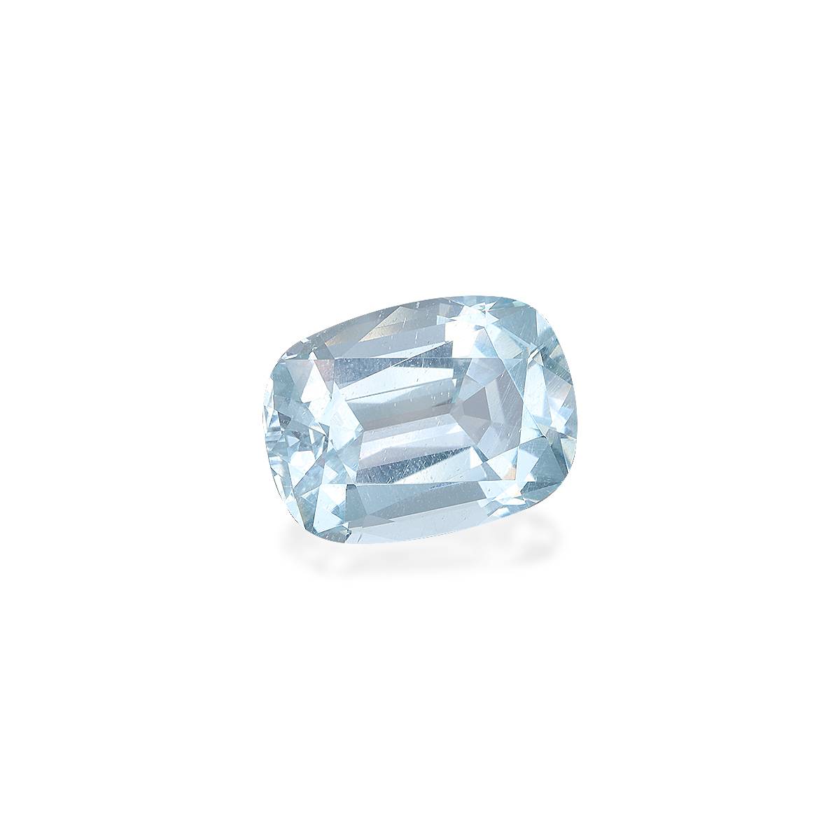 baby blue aquamarine, 9.73ct cushion cut — view 3