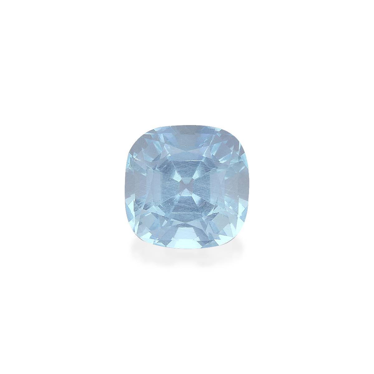 sky blue aquamarine, 3.36ct cushion cut — main view
