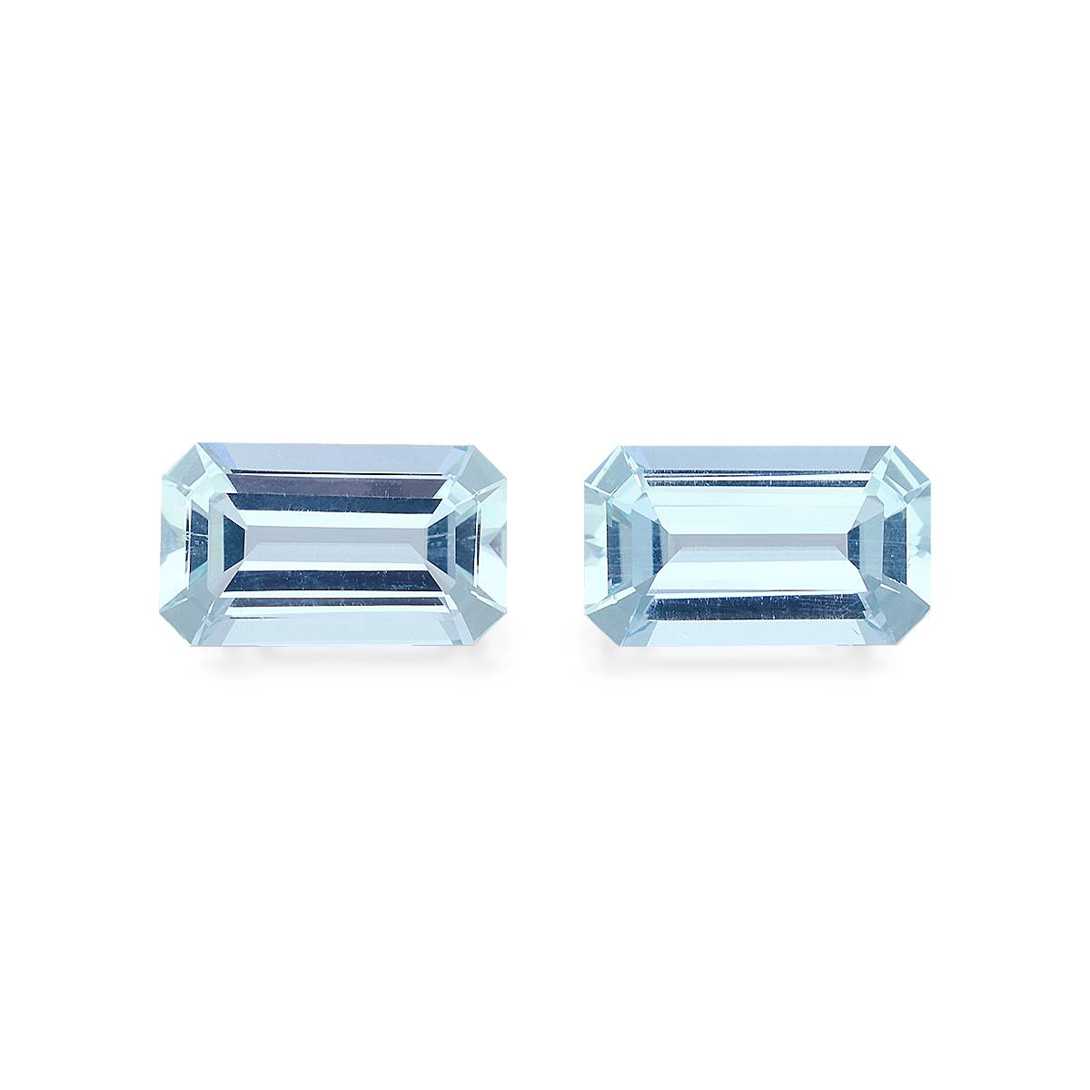 Sky Blue Aquamarine 8.12ct Pair