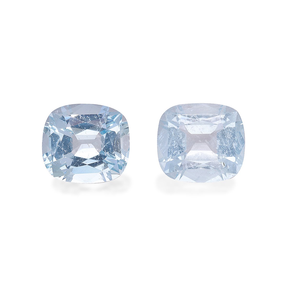 sky blue aquamarine, 8.32ct cushion cut — main view