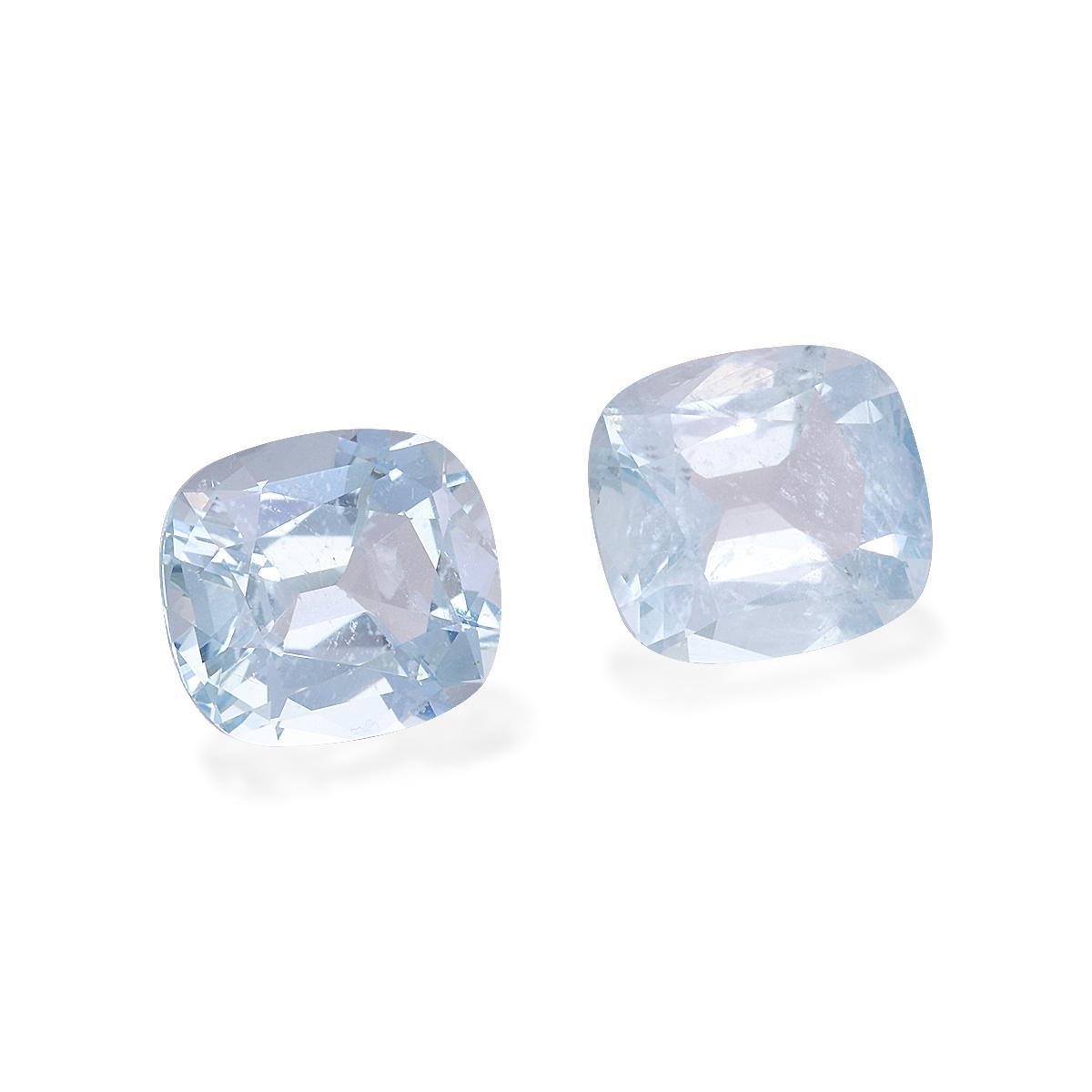 sky blue aquamarine, 8.32ct cushion cut — view 3