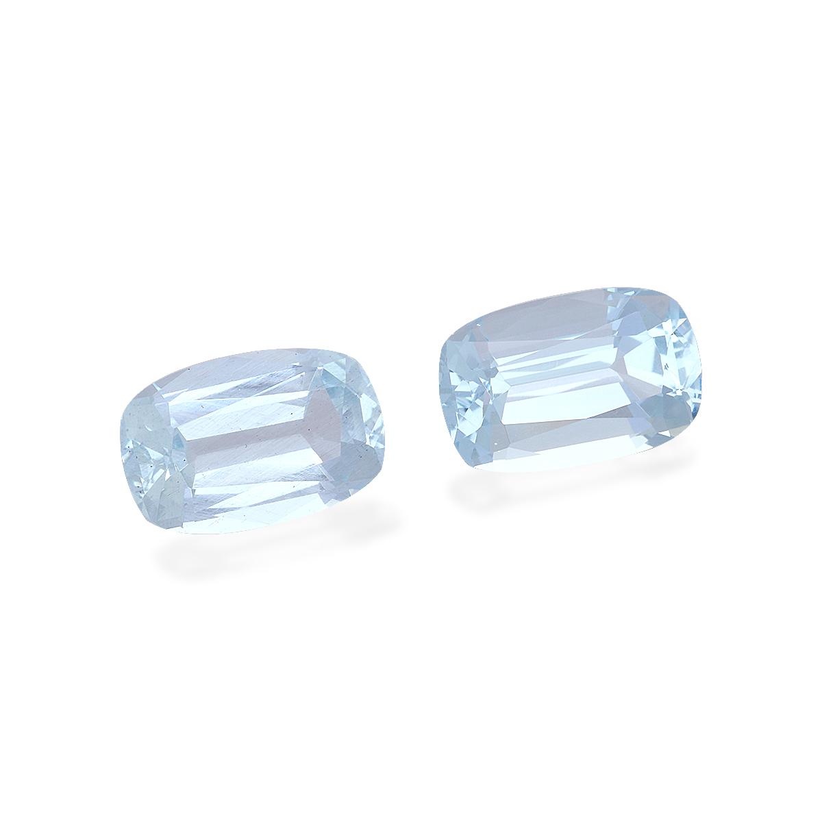 baby blue aquamarine, 7.38ct cushion cut — view 3
