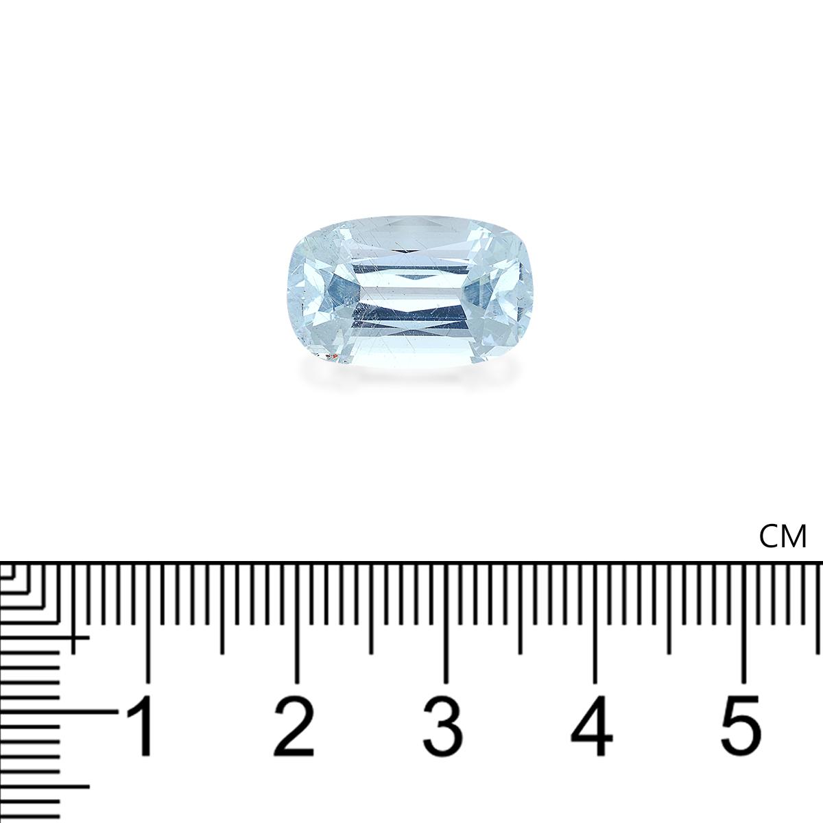 baby blue aquamarine, 8.48ct cushion cut — view 4