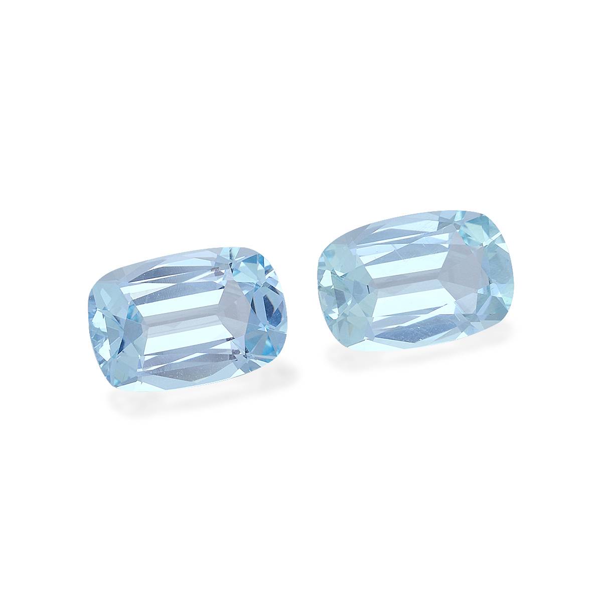 baby blue aquamarine, 6.47ct cushion cut — view 3