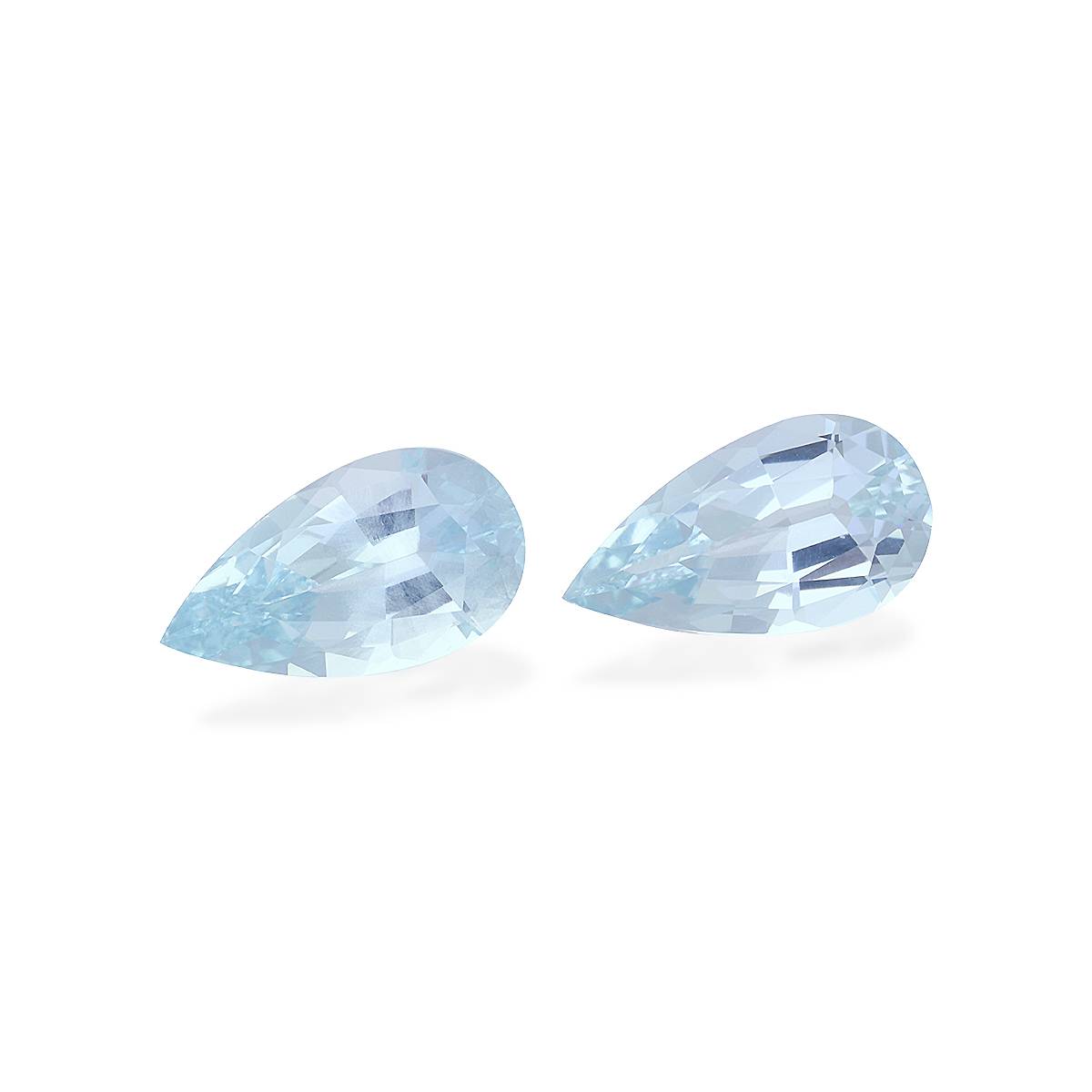 baby blue aquamarine, 8.17ct pear cut — view 3