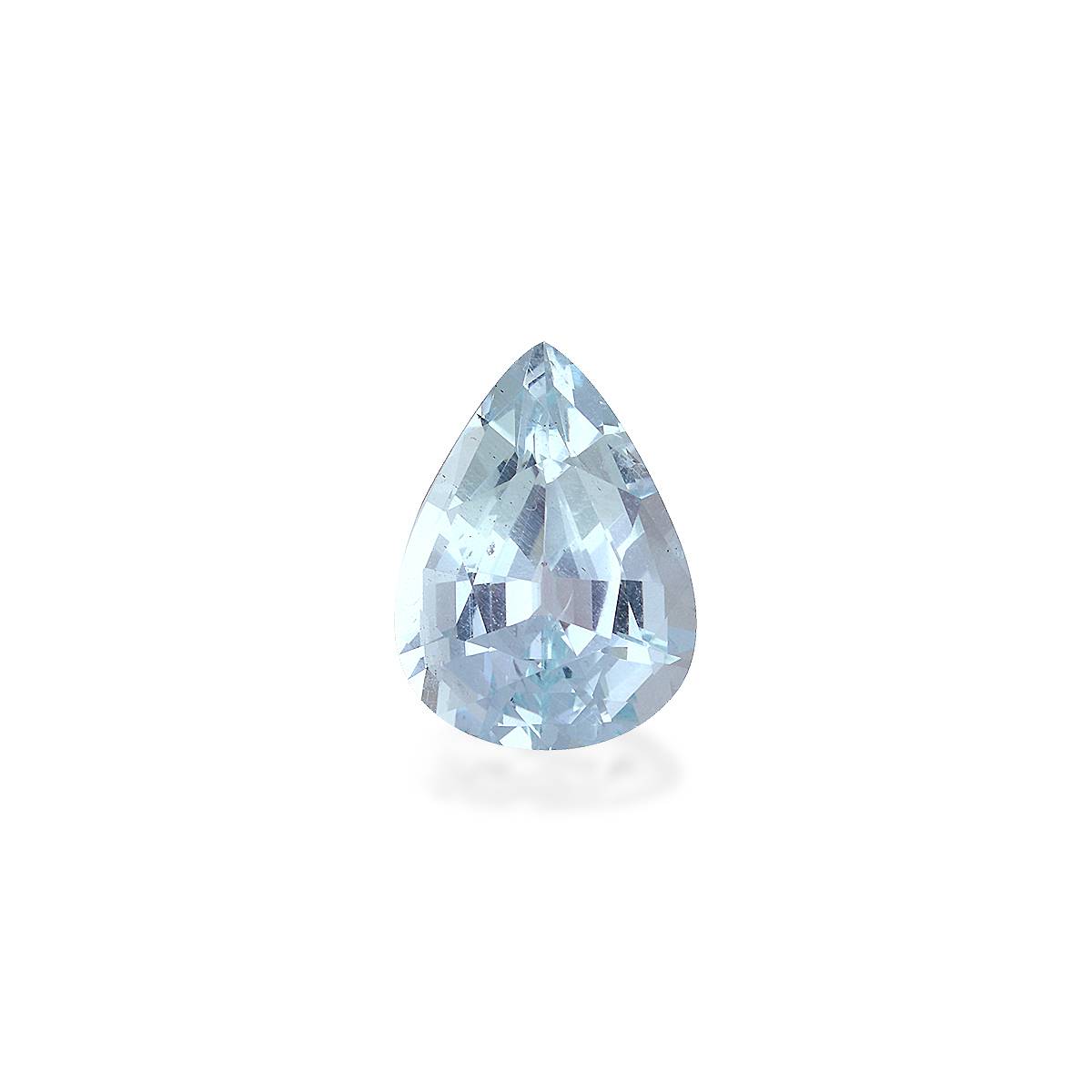 sky blue aquamarine, 3.43ct pear cut — main view