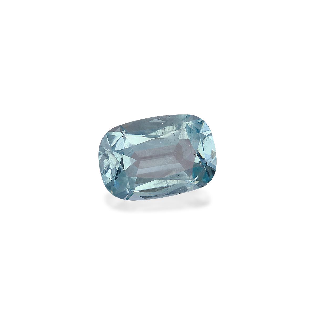 blue aquamarine, 4.47ct cushion cut — view 3