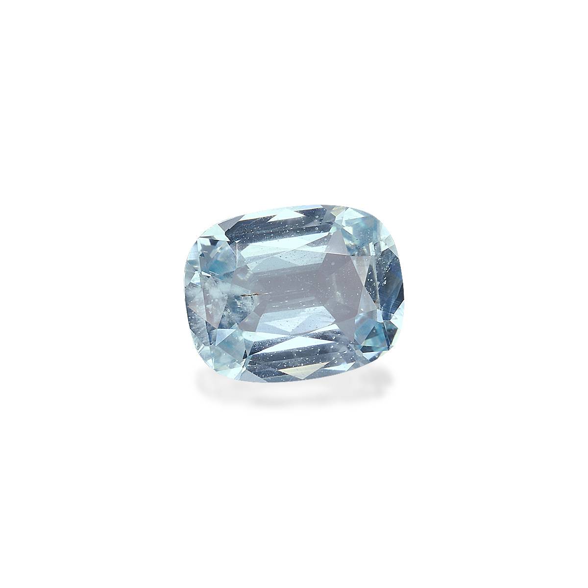 baby blue aquamarine, 2.28ct cushion cut — view 3