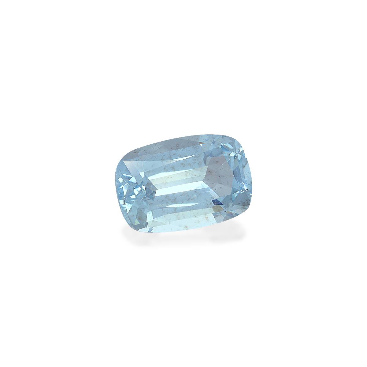 baby blue aquamarine, 8.64ct cushion cut — view 3