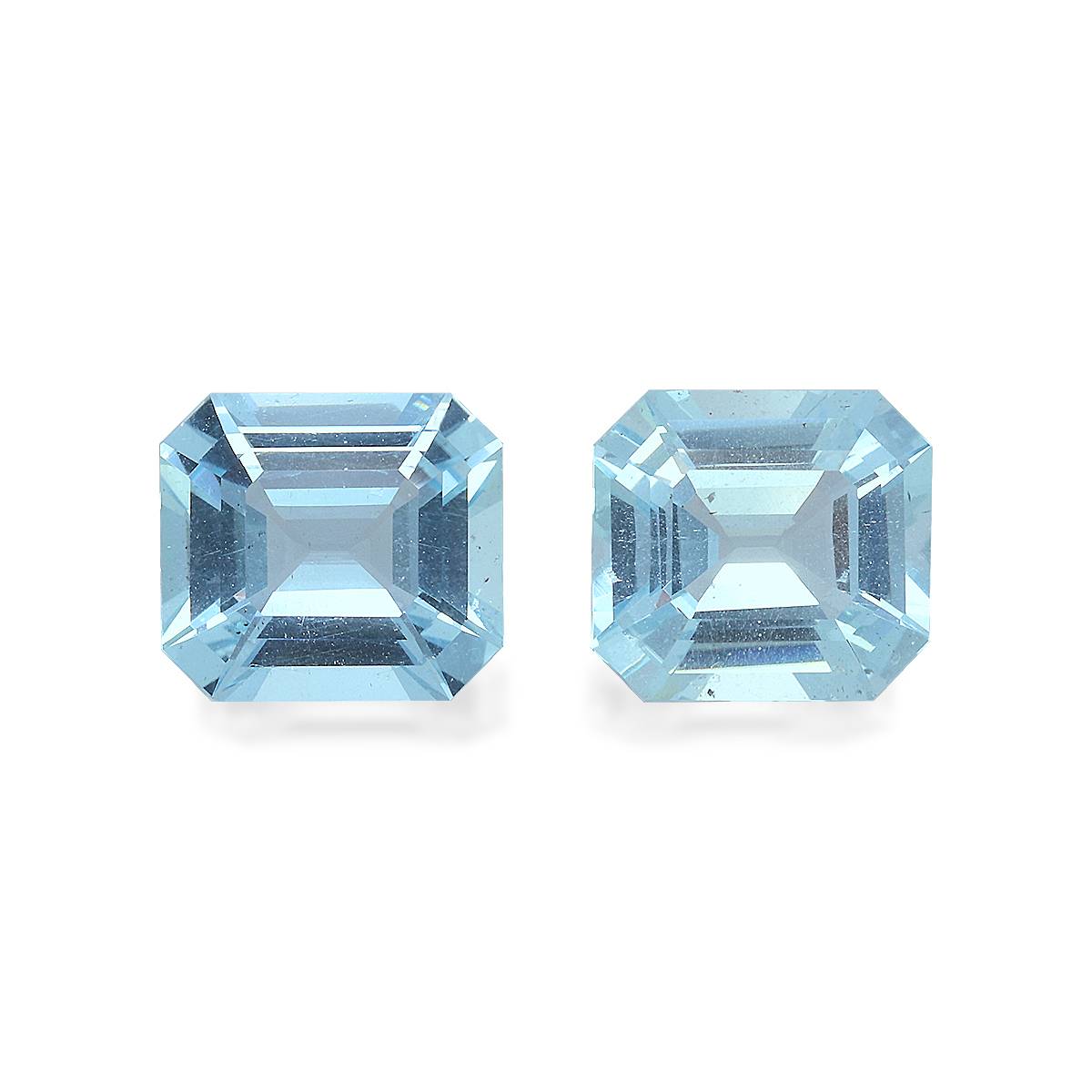 Sky Blue Aquamarine 8.05ct Pair