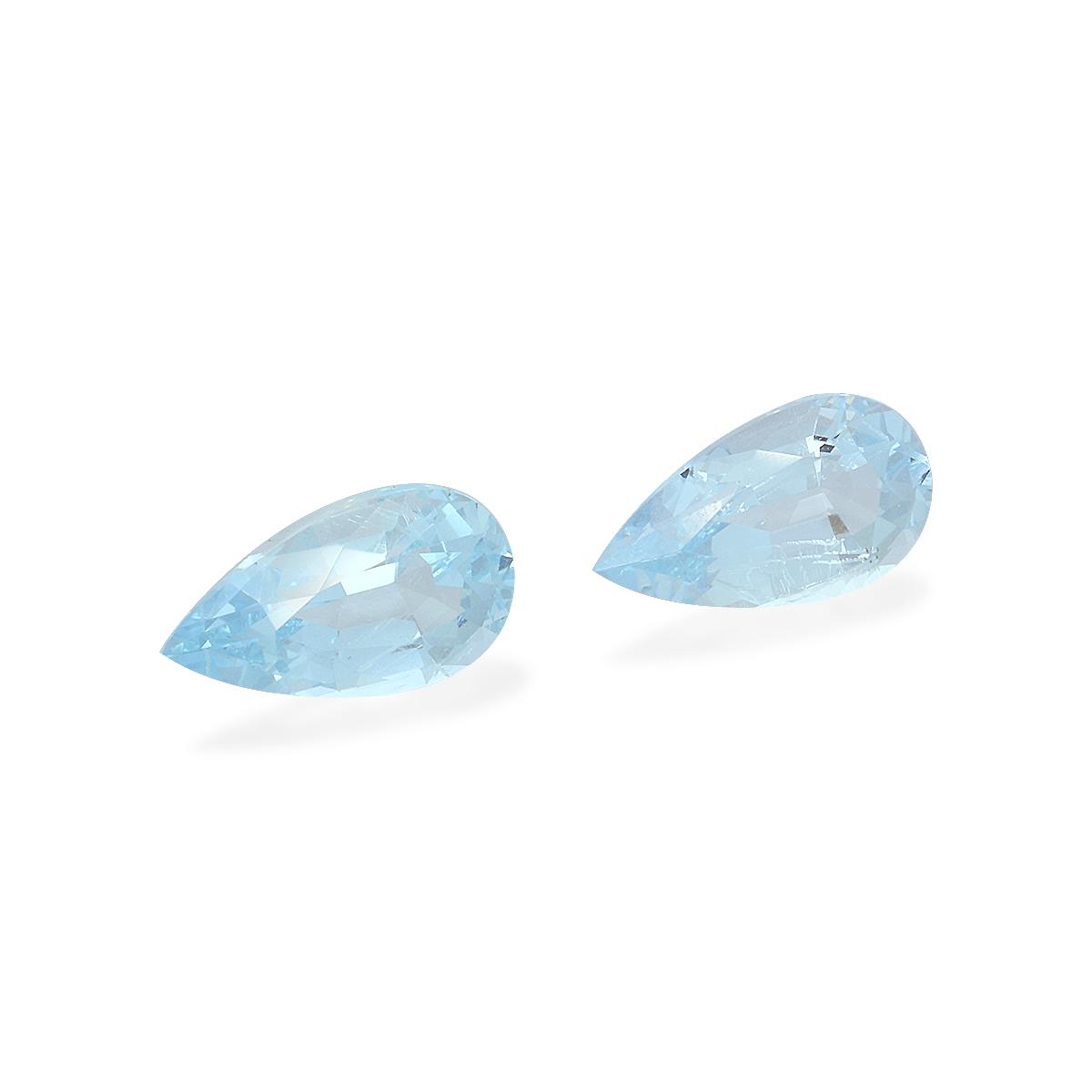 sky blue aquamarine, 4.15ct pear cut — view 3