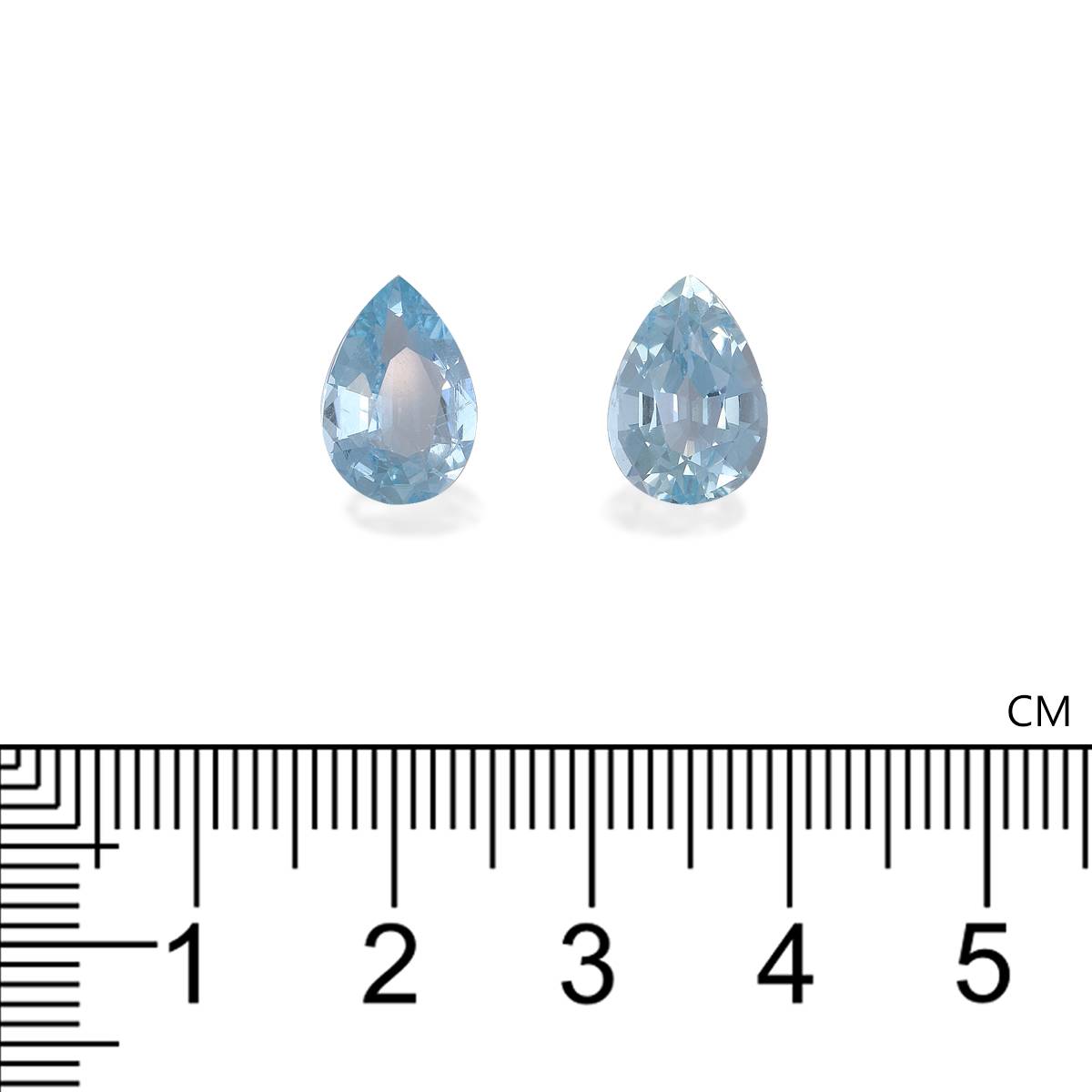 Santa Maria blue aquamarine, 5.09ct pear cut — view 4