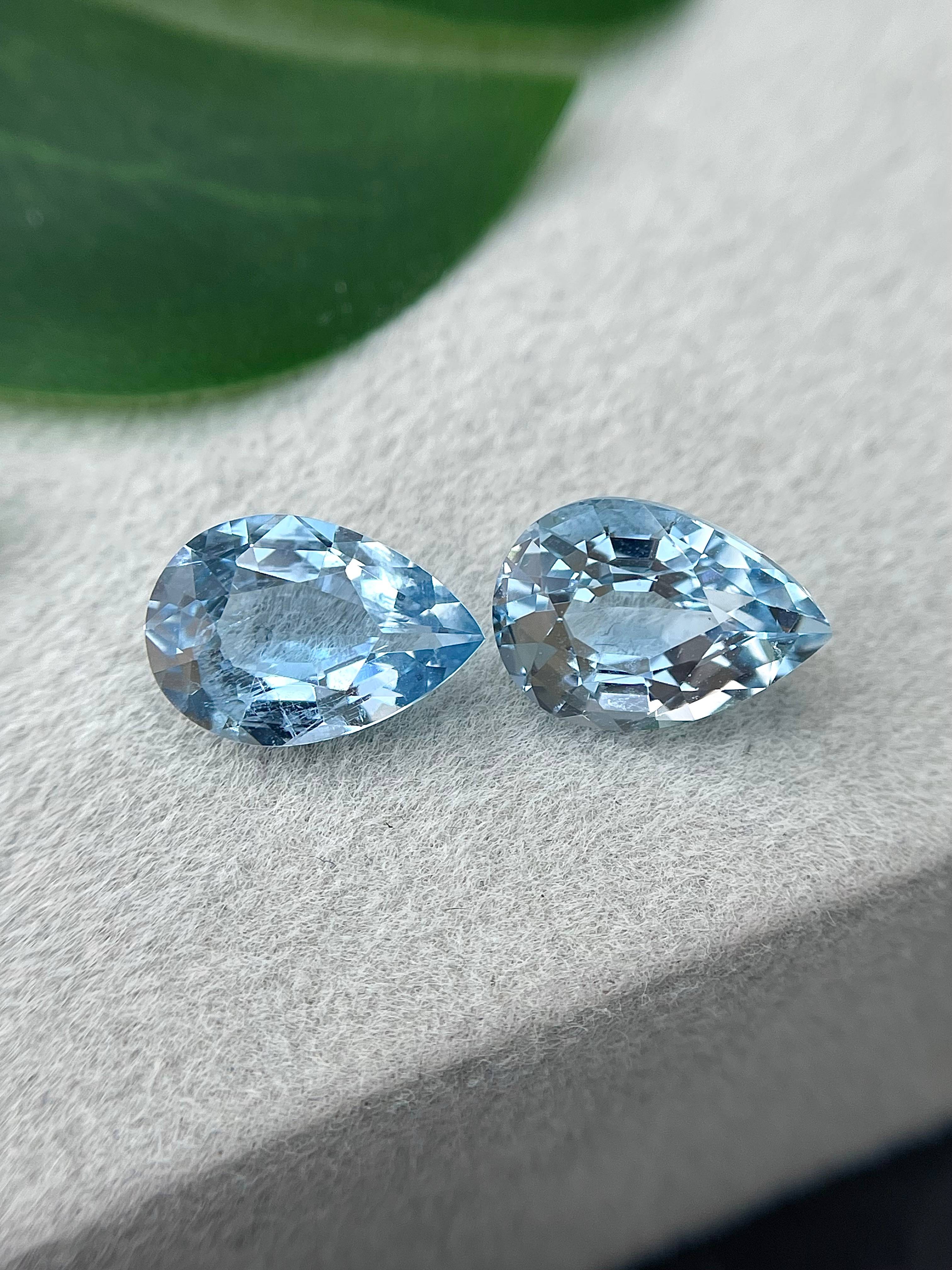 Santa Maria blue aquamarine, 5.09ct pear cut — view 5