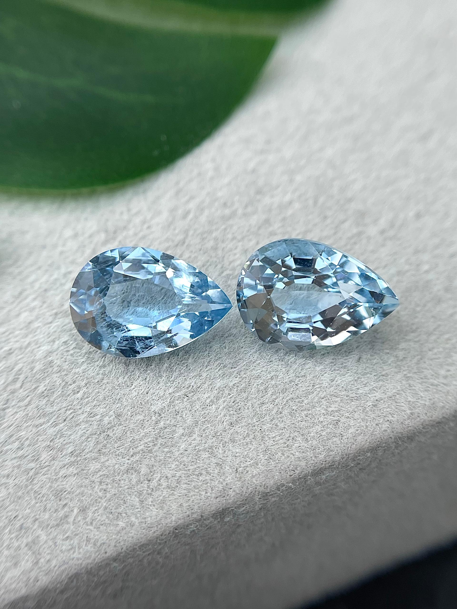 Santa Maria blue aquamarine, 5.09ct pear cut — view 5