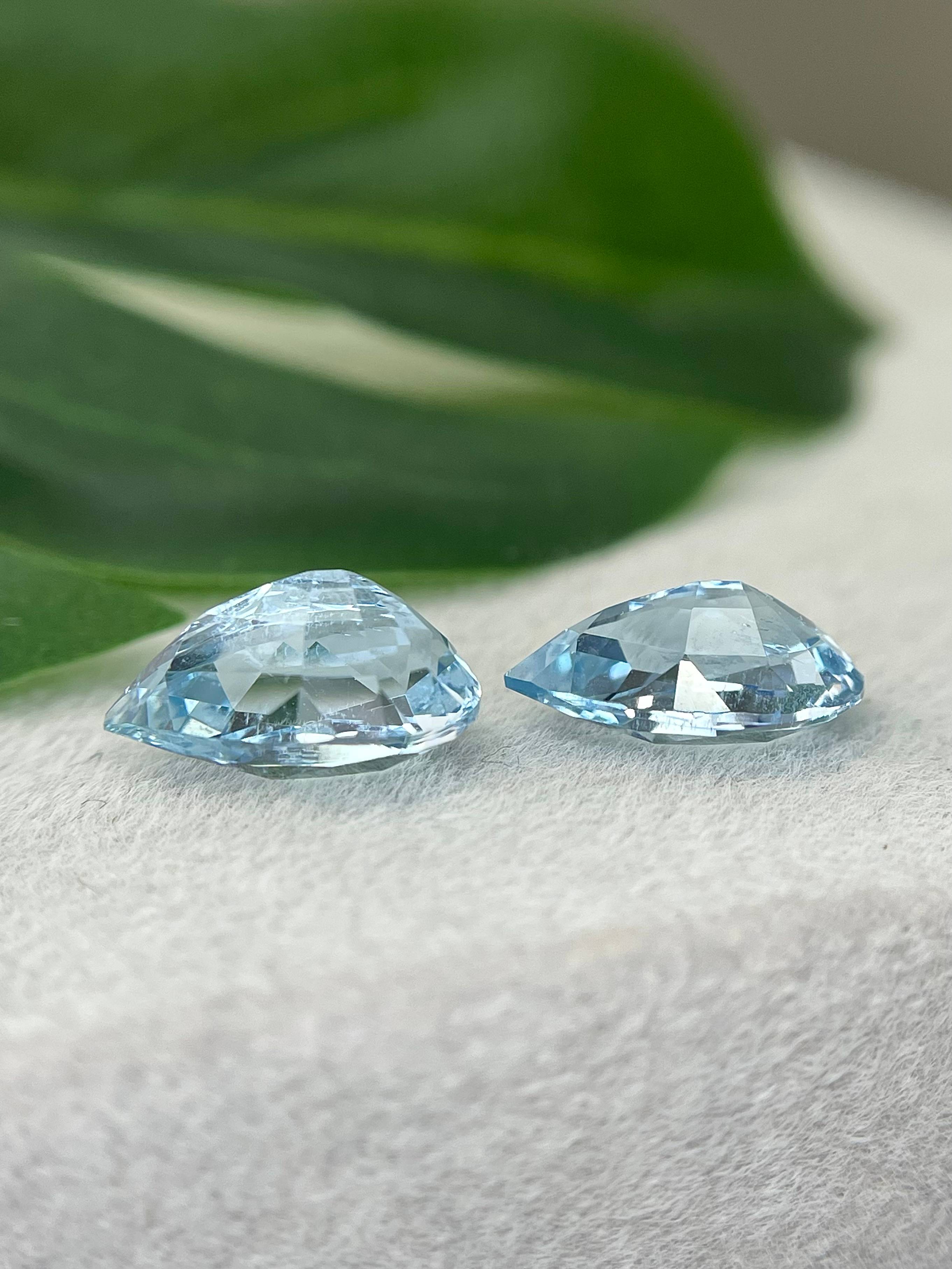Santa Maria blue aquamarine, 5.09ct pear cut — view 6