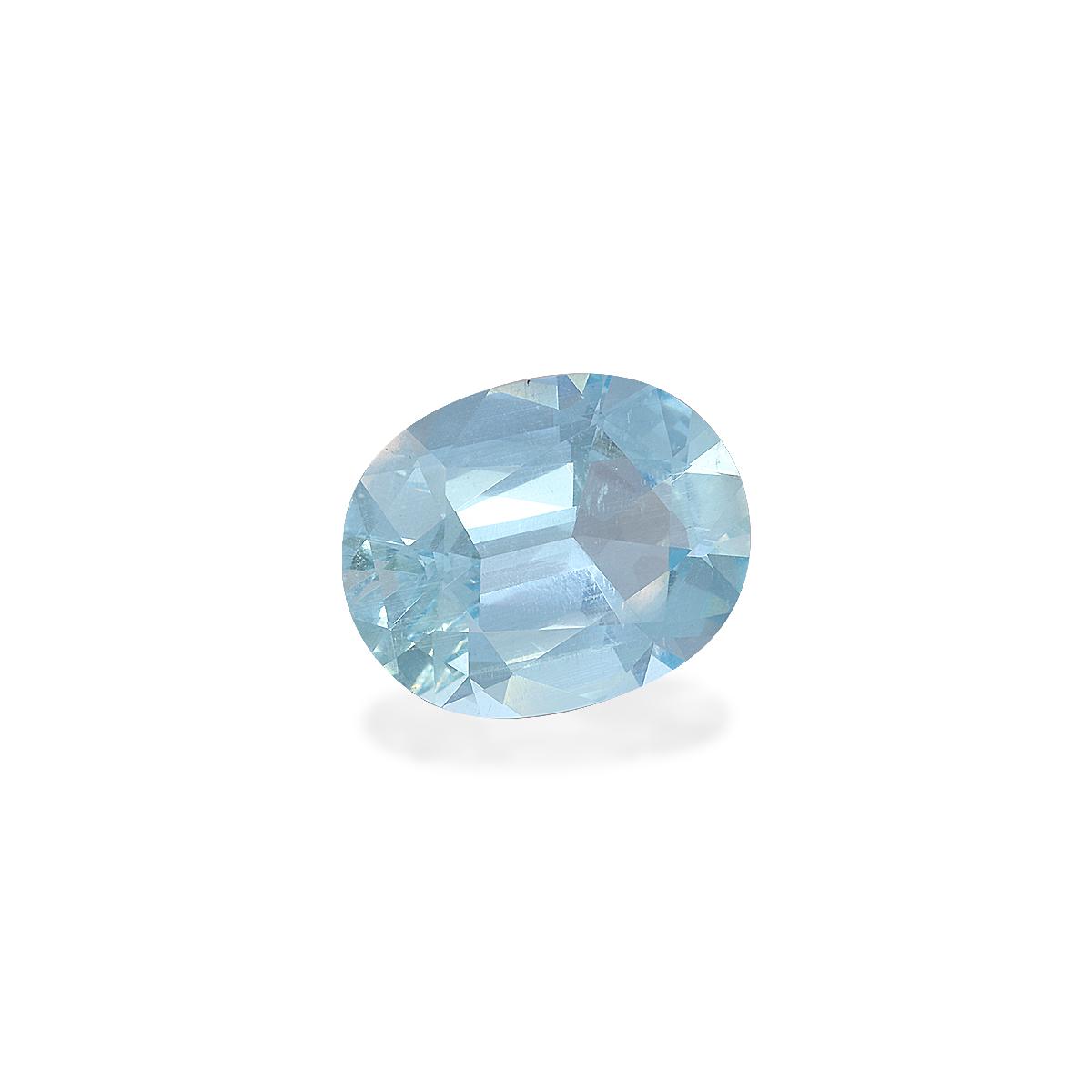 sky blue aquamarine, 20.54ct oval cut — view 3