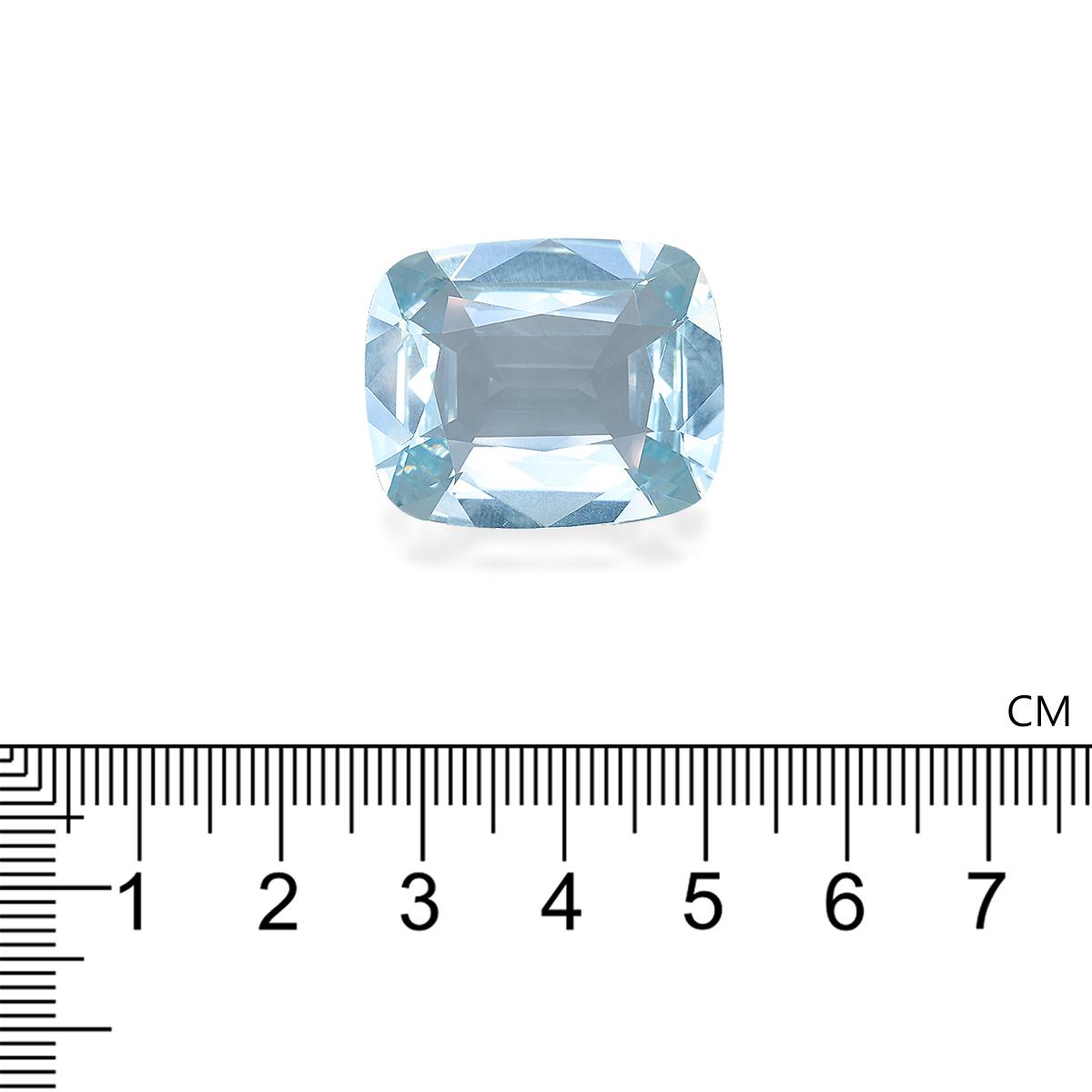 sky blue aquamarine, 26.72ct cushion cut — view 4