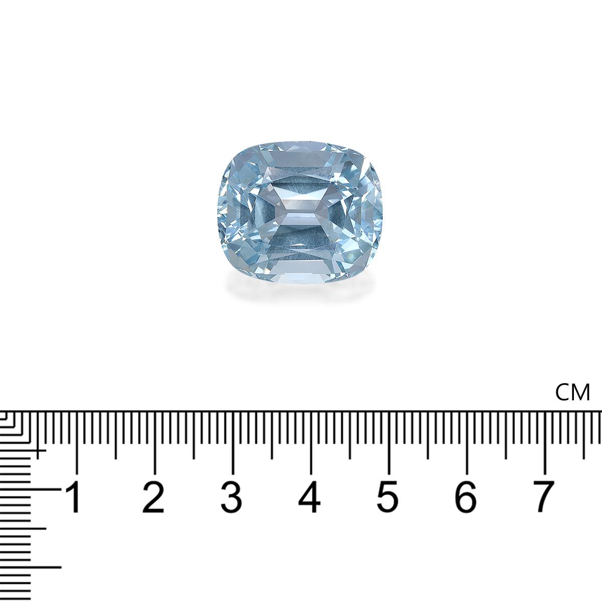 sky blue aquamarine, 32.12ct cushion cut — view 4