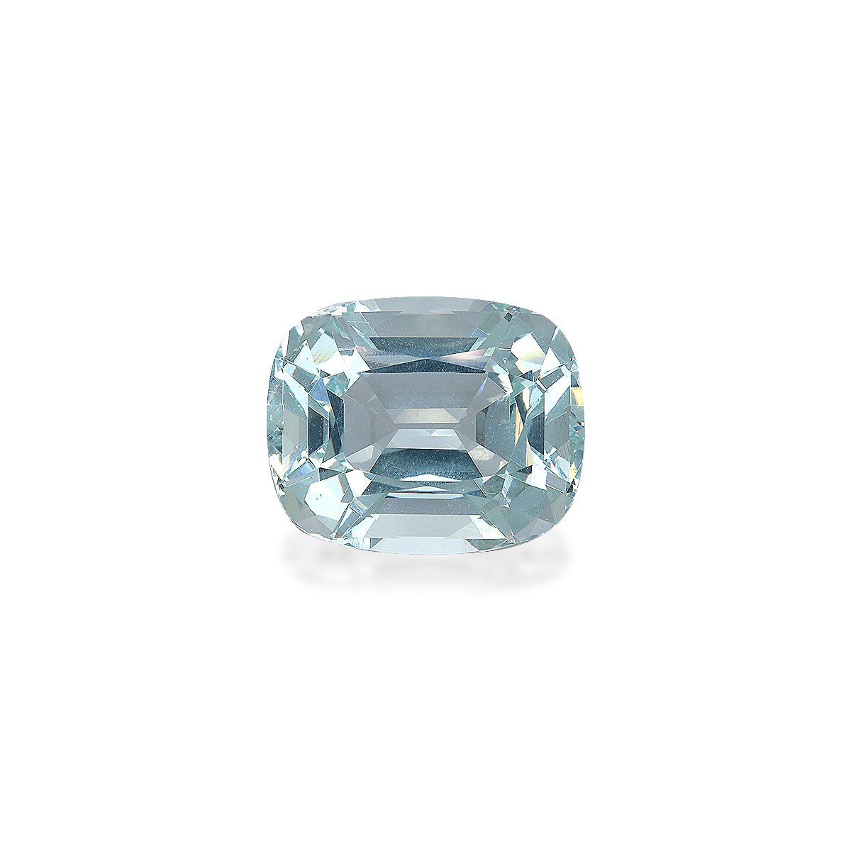 sky blue aquamarine, 25.46ct cushion cut — main view