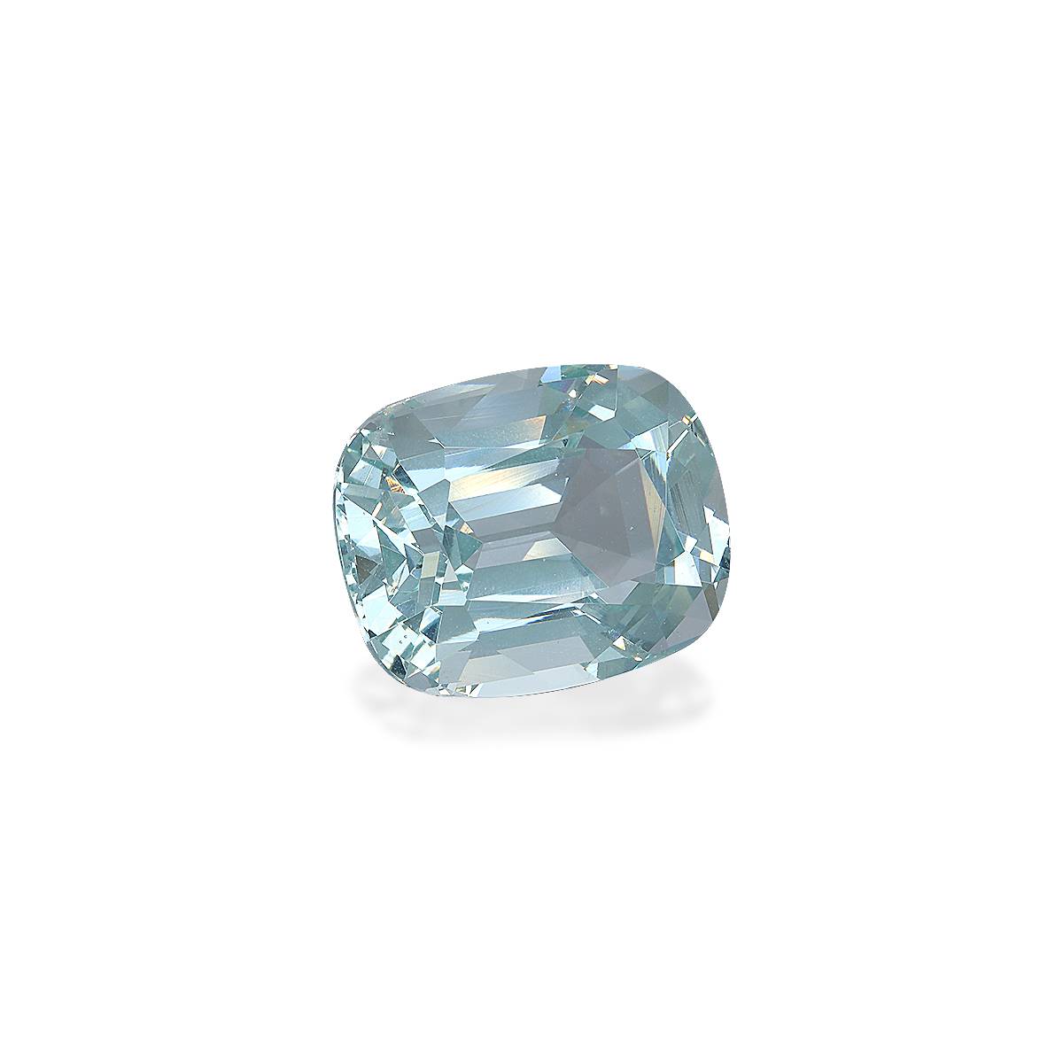 sky blue aquamarine, 25.46ct cushion cut — view 3