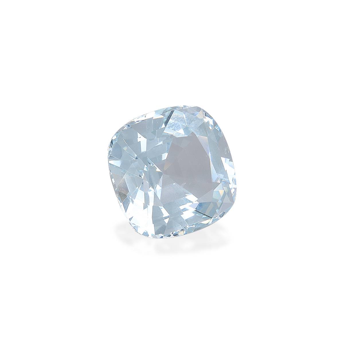 sky blue aquamarine, 21.6ct cushion cut — view 3