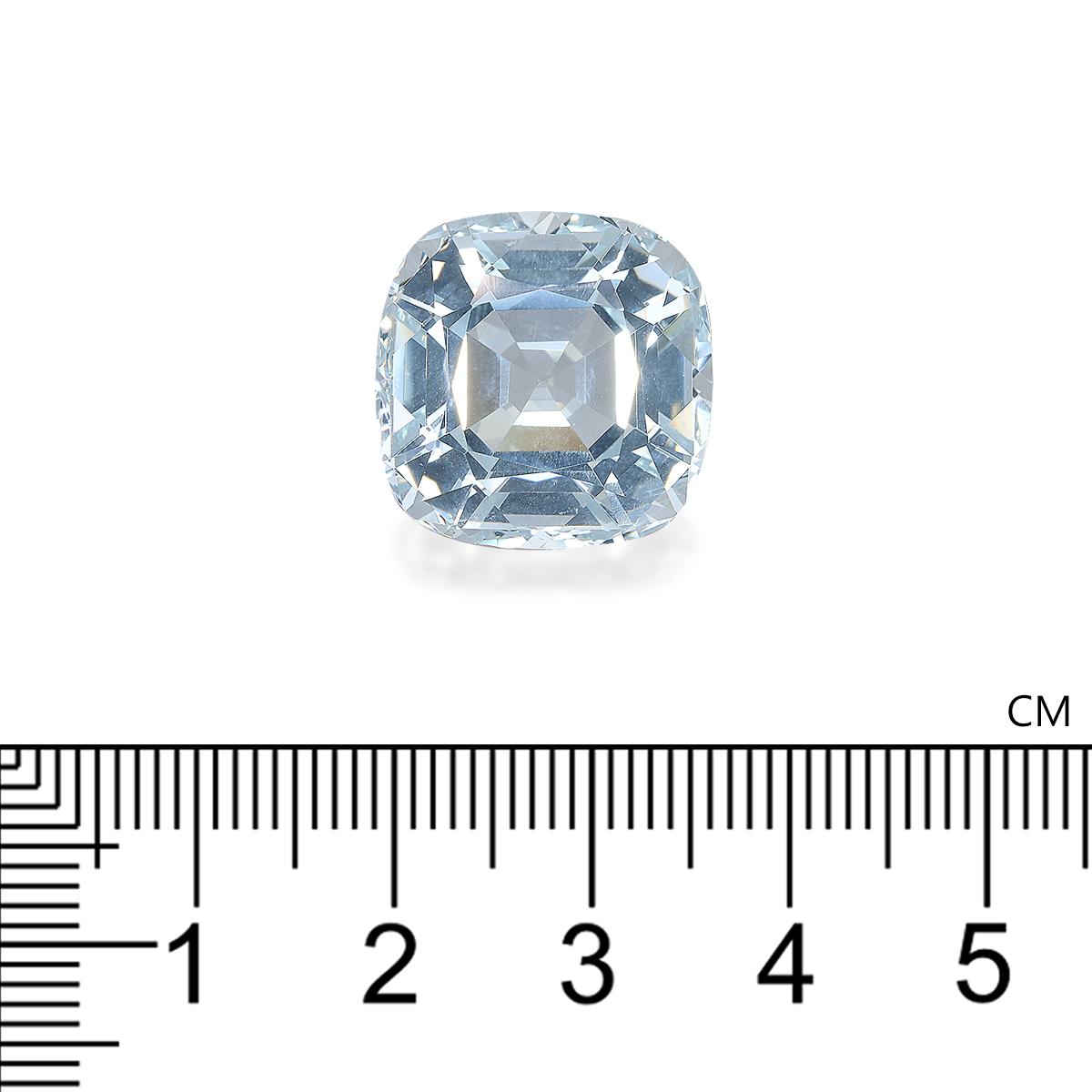 sky blue aquamarine, 21.6ct cushion cut — view 4