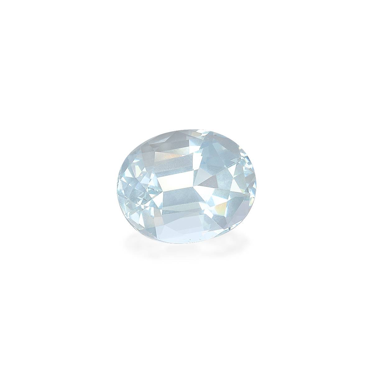 sky blue aquamarine, 18.51ct oval cut — view 3