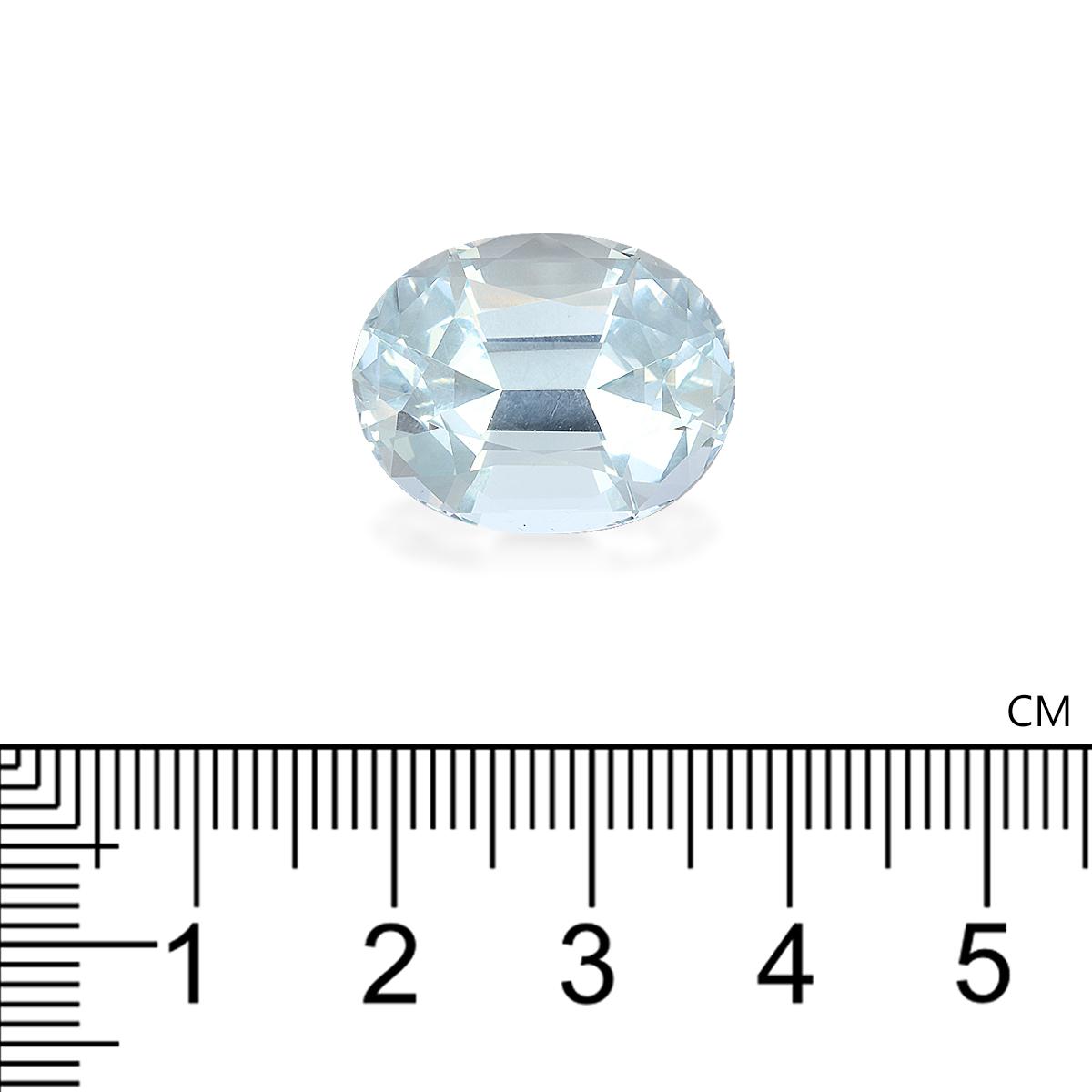 sky blue aquamarine, 18.51ct oval cut — view 4