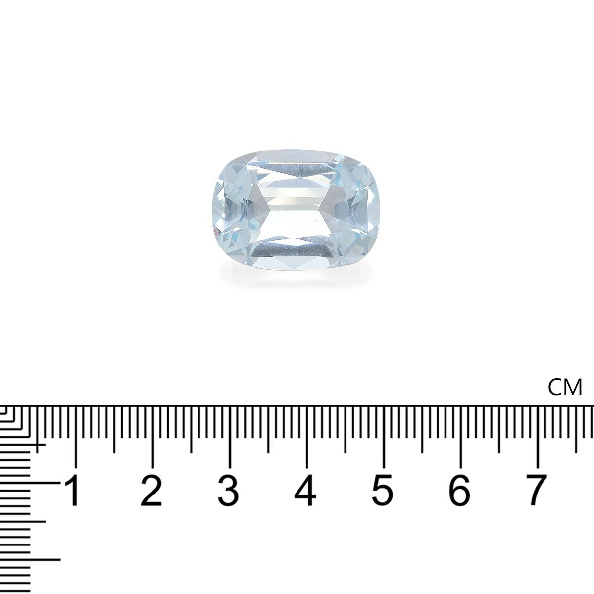 baby blue aquamarine, 21.16ct cushion cut — view 4