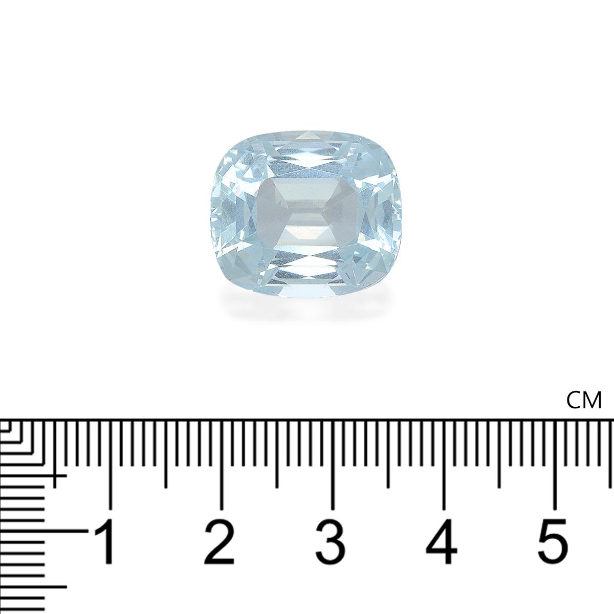 baby blue aquamarine, 17.25ct cushion cut — view 4