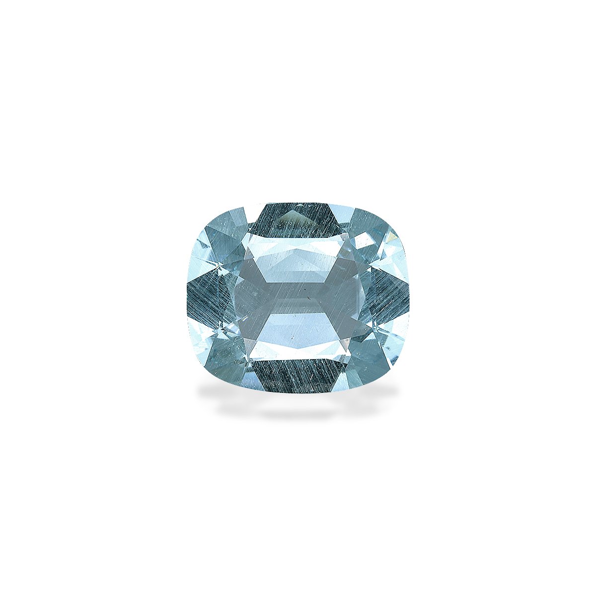sky blue aquamarine, 26.67ct cushion cut — main view