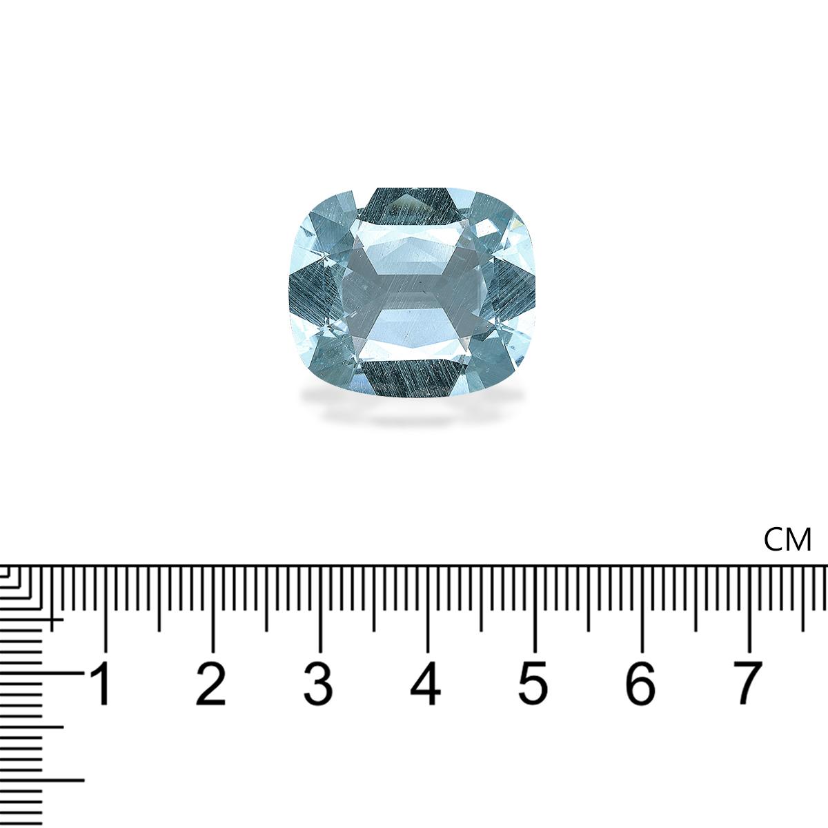 sky blue aquamarine, 26.67ct cushion cut — view 4