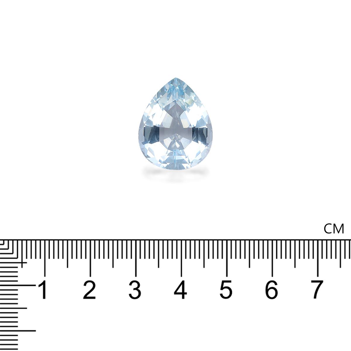 baby blue aquamarine, 16.04ct pear cut — view 4