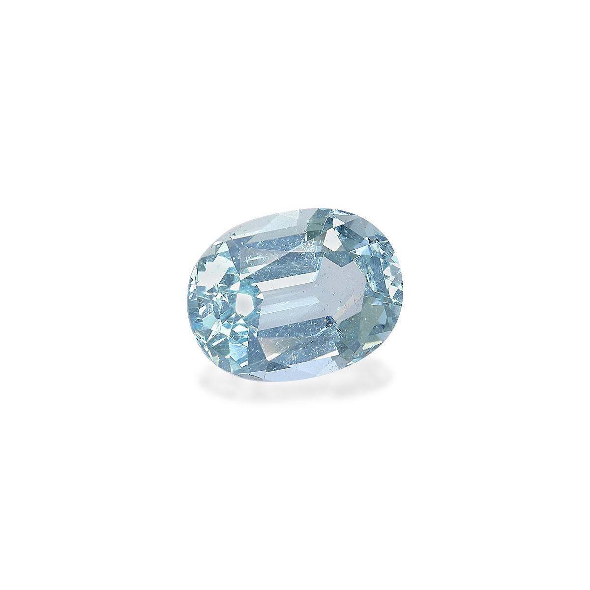 sky blue aquamarine, 5.6ct oval cut — view 3
