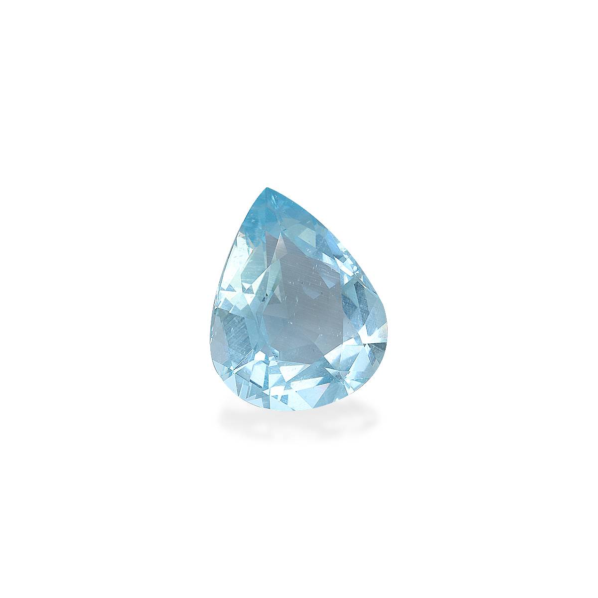 sky blue aquamarine, 43.72ct pear cut — view 3