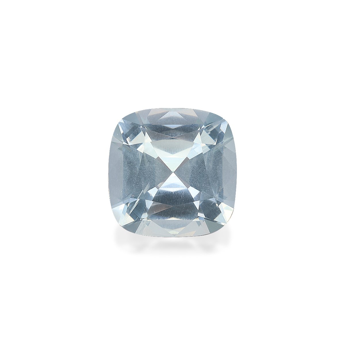 sky blue aquamarine, 13.56ct cushion cut — main view