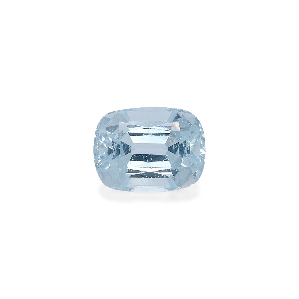 sky blue aquamarine, 7.23ct cushion cut — main view
