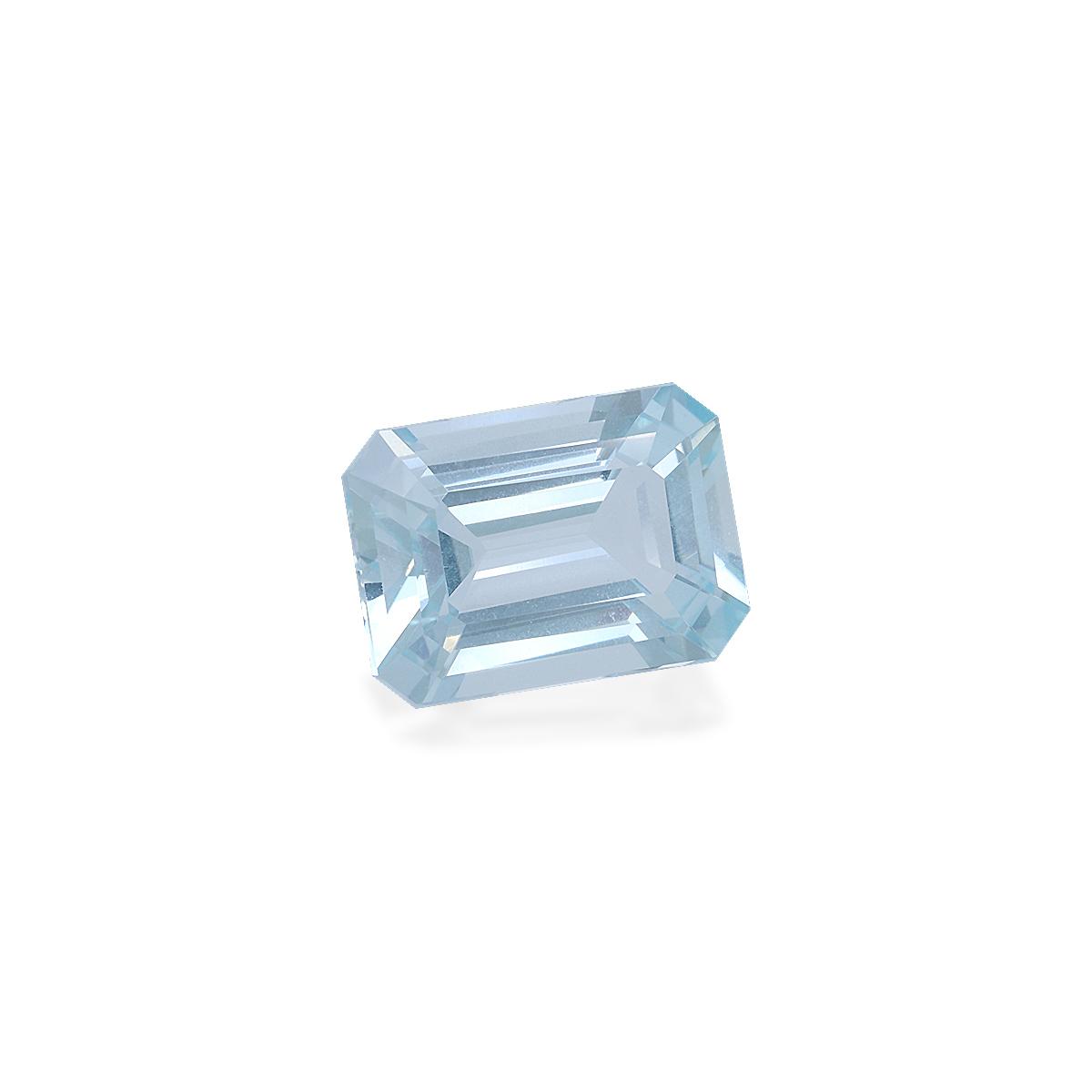 sky blue aquamarine, 4.53ct rectangular cut — view 3