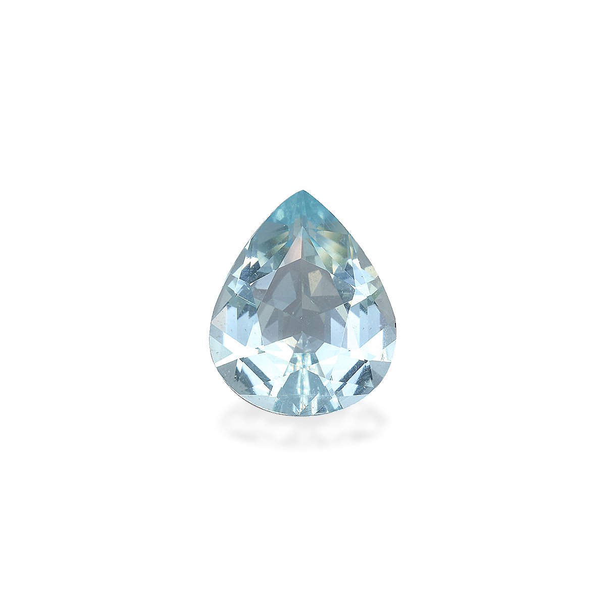 sky blue aquamarine, 7.66ct pear cut — main view