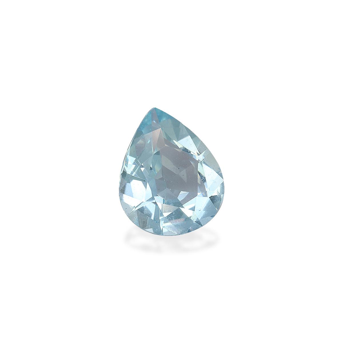 sky blue aquamarine, 7.66ct pear cut — view 3