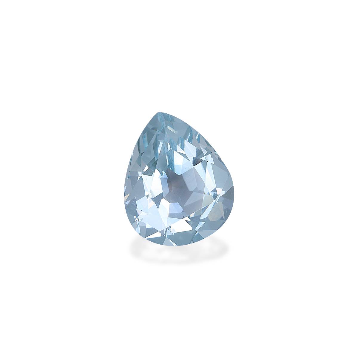 sky blue aquamarine, 5.14ct pear cut — view 3