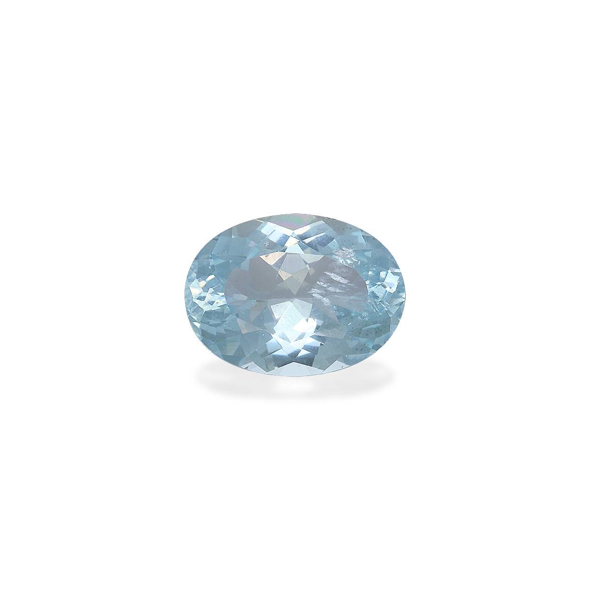 sky blue aquamarine, 10.73ct oval cut — main view
