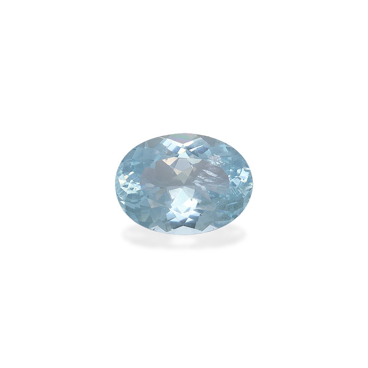 sky blue aquamarine, 10.73ct oval cut — main view