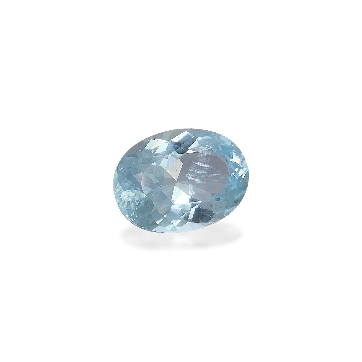 sky blue aquamarine, 10.73ct oval cut — view 3